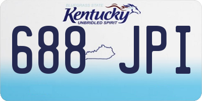 KY license plate 688JPI