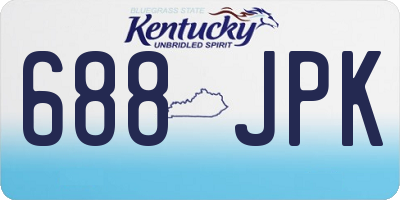 KY license plate 688JPK