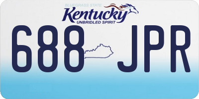 KY license plate 688JPR