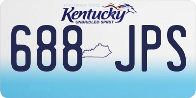KY license plate 688JPS