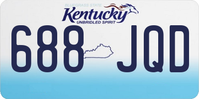 KY license plate 688JQD