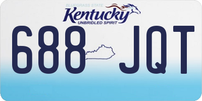 KY license plate 688JQT