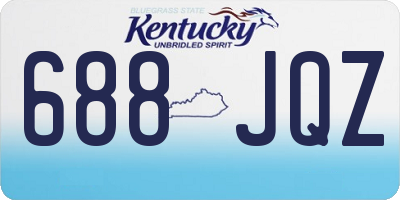 KY license plate 688JQZ