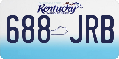 KY license plate 688JRB