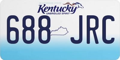 KY license plate 688JRC