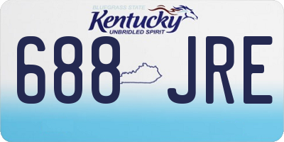 KY license plate 688JRE