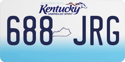 KY license plate 688JRG