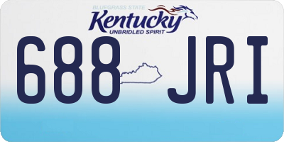 KY license plate 688JRI