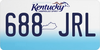 KY license plate 688JRL