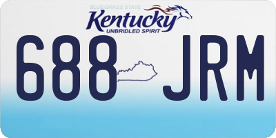 KY license plate 688JRM