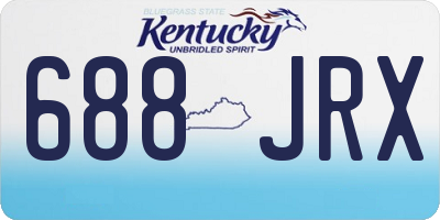 KY license plate 688JRX