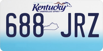 KY license plate 688JRZ
