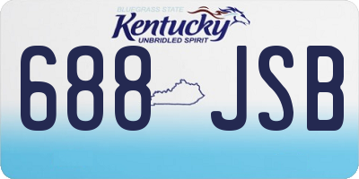 KY license plate 688JSB