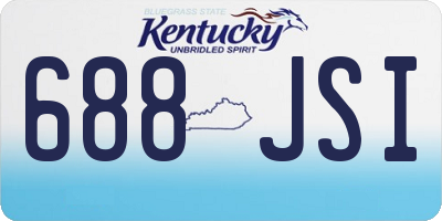 KY license plate 688JSI