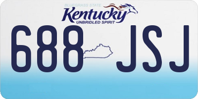KY license plate 688JSJ