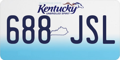 KY license plate 688JSL