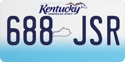 KY license plate 688JSR
