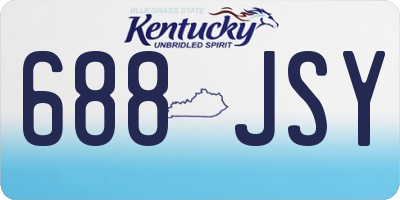 KY license plate 688JSY