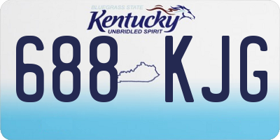 KY license plate 688KJG