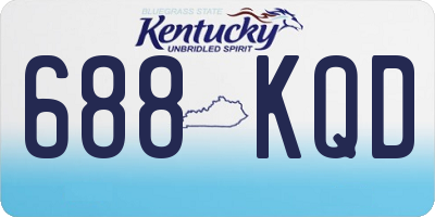 KY license plate 688KQD