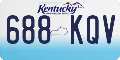 KY license plate 688KQV