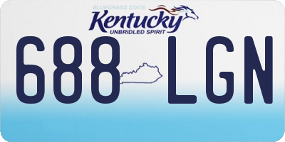 KY license plate 688LGN