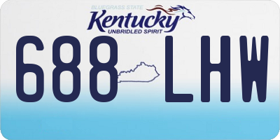 KY license plate 688LHW