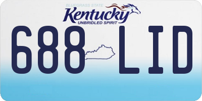 KY license plate 688LID