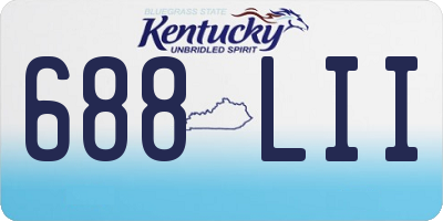 KY license plate 688LII