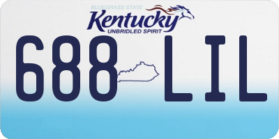 KY license plate 688LIL