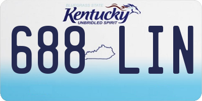 KY license plate 688LIN