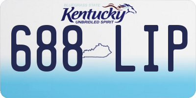 KY license plate 688LIP
