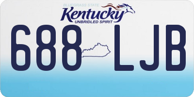 KY license plate 688LJB