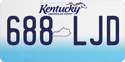 KY license plate 688LJD