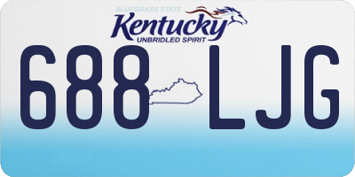 KY license plate 688LJG