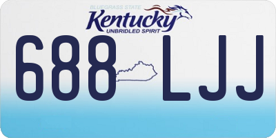 KY license plate 688LJJ