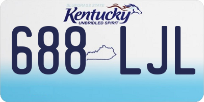 KY license plate 688LJL