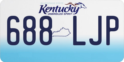 KY license plate 688LJP