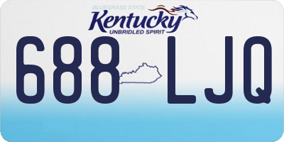 KY license plate 688LJQ