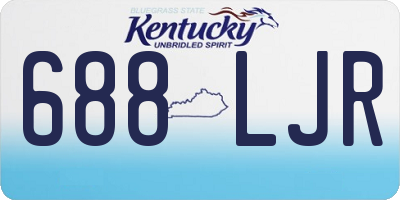 KY license plate 688LJR