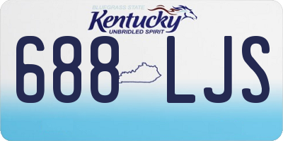 KY license plate 688LJS