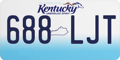 KY license plate 688LJT
