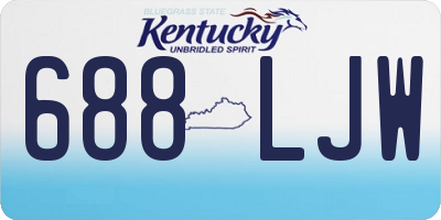 KY license plate 688LJW