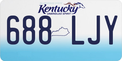 KY license plate 688LJY