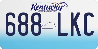 KY license plate 688LKC