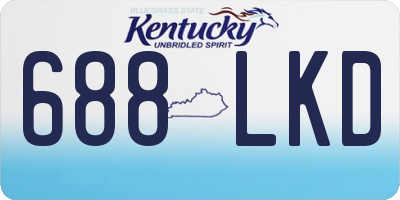 KY license plate 688LKD