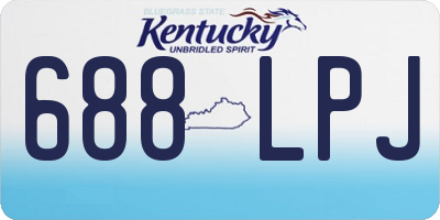 KY license plate 688LPJ