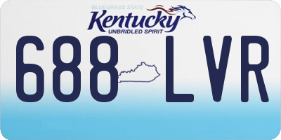 KY license plate 688LVR