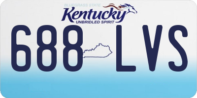 KY license plate 688LVS