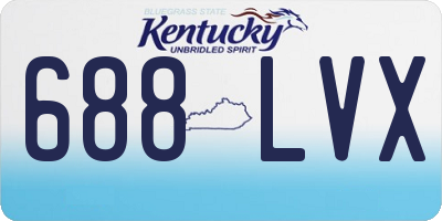 KY license plate 688LVX